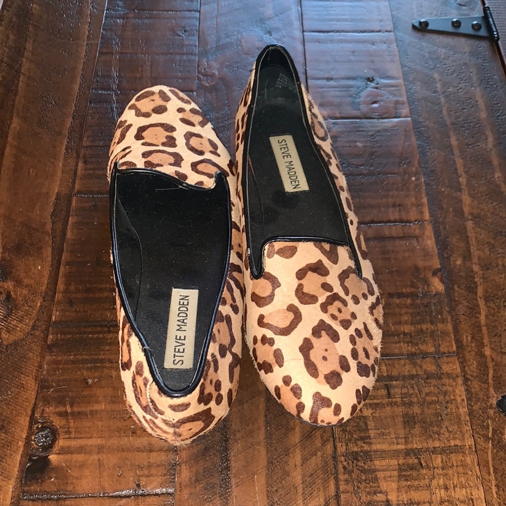 Steve Madden cheetah flats mint condition